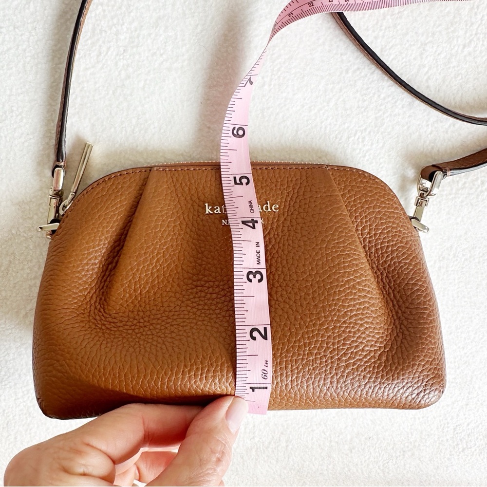 Kate Spade NWT Dumpling Convertible Crossbody with Wristlet, Warm Gingerbread - Picture 15 of 16